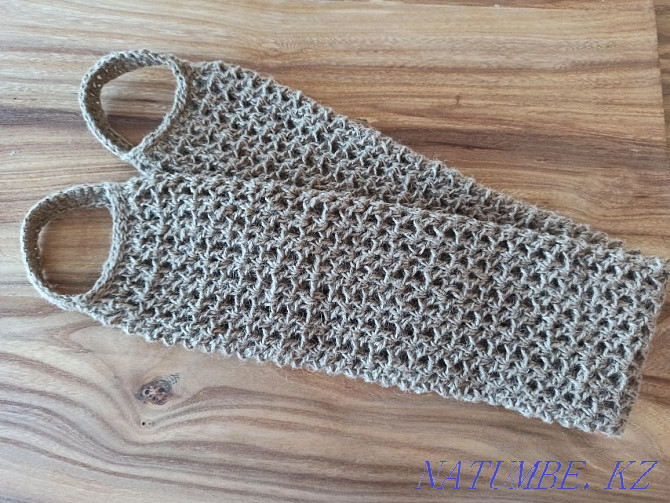 Double jute washcloth Almaty - photo 4