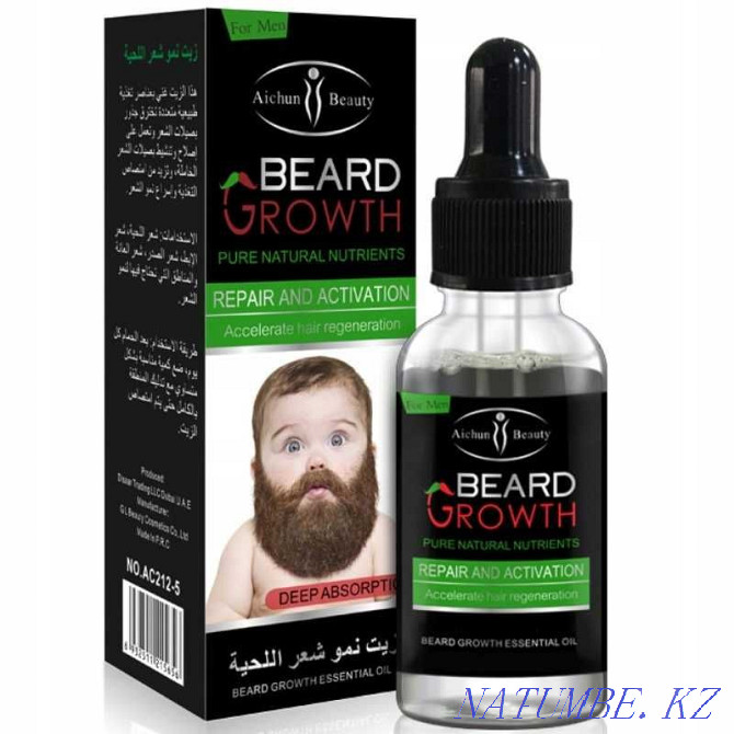 Oil-activator of beard and hair growth. Beard growth. Almaty - photo 5