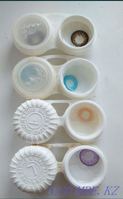 Продам цветные линзы для глаз, были одеты один раз,1000 тенге за пару Павлодар - изображение 1