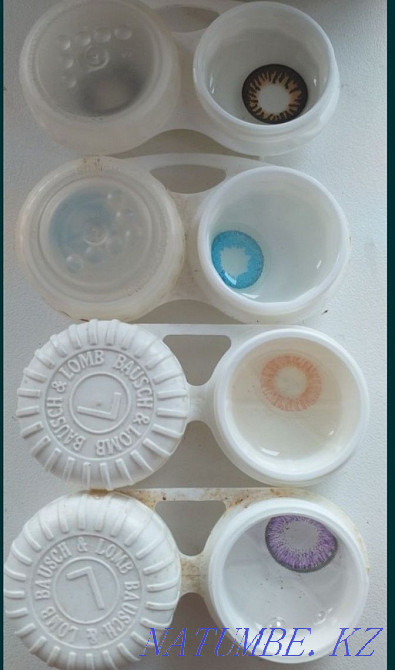 Продам цветные линзы для глаз, были одеты один раз,1000 тенге за пару Павлодар - изображение 2