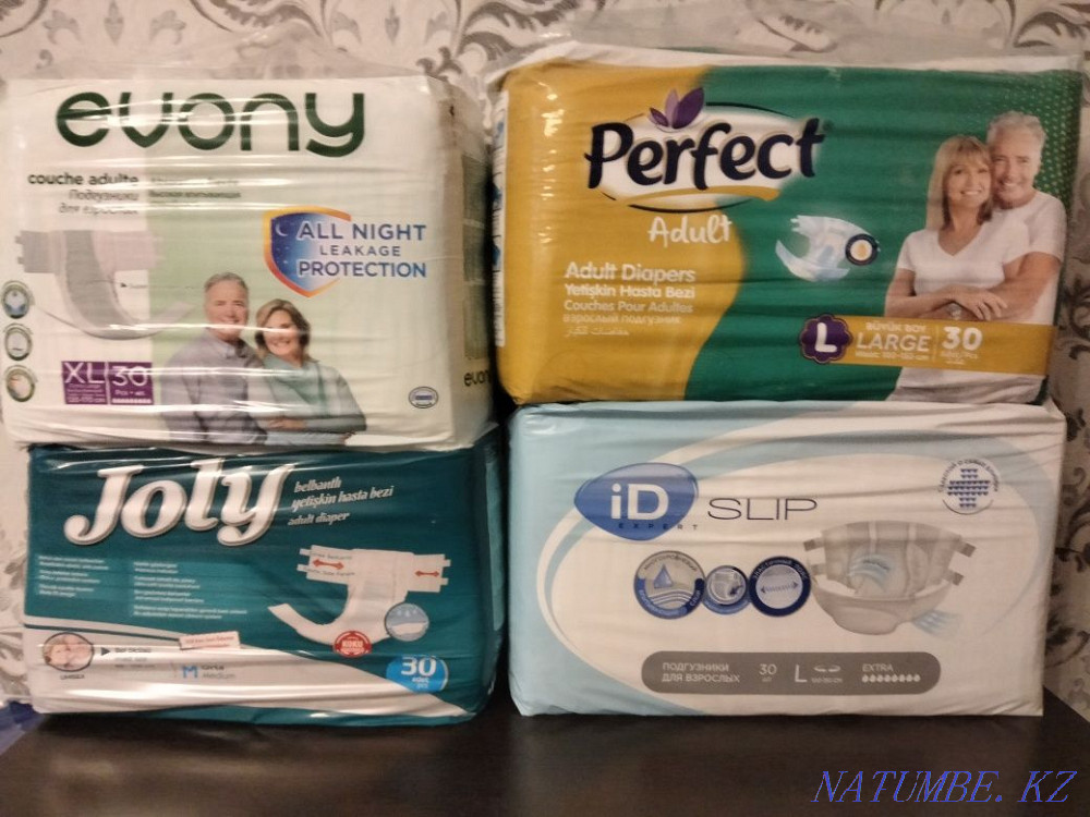 Подгузники(памперсы) для взрослых М, L . Астана - изображение 1
