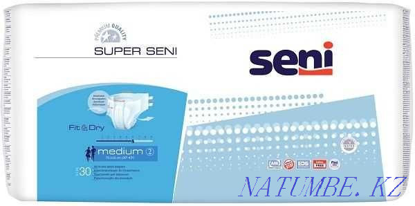 Seni diapers / diapers for adults, size M - 2 (second) Almaty - photo 1