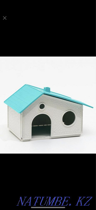 House for rodents prefabricated "Nora" 18 x 13 x 10, white with turquoise roofs Astana - photo 1