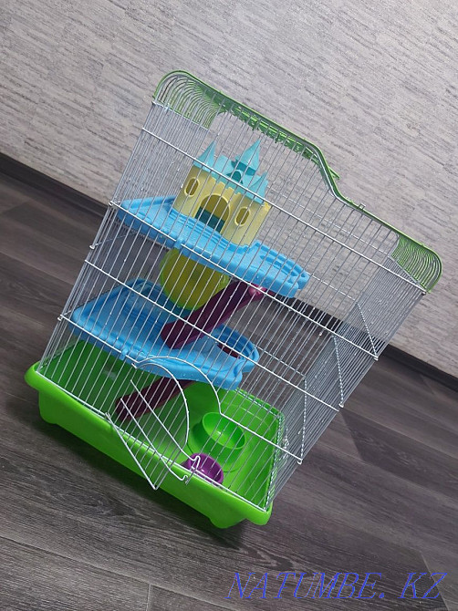 Продам 3 этажный замок для грызунов, клетку для хомяка Петропавловск - изображение 2