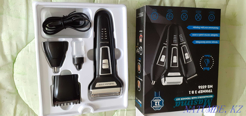 Продам новую Фирменную машинку для стрижки , бритва и тример 3 в1 . Павлодар - изображение 1