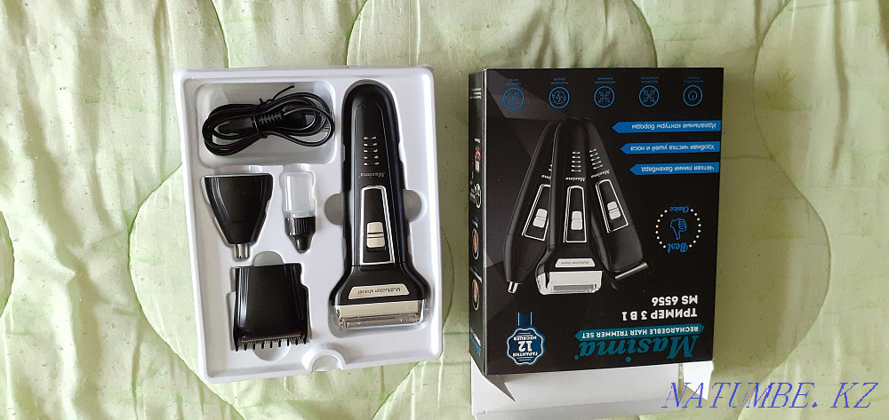 Продам новую Фирменную машинку для стрижки , бритва и тример 3 в1 . Павлодар - изображение 3