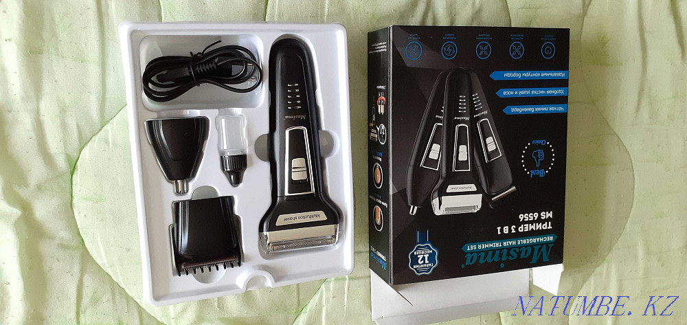 Продам новую Фирменную машинку для стрижки , бритва и тример 3 в1 . Павлодар - изображение 2