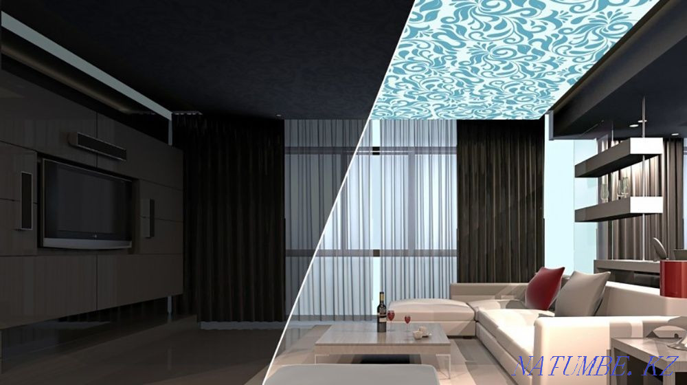 Орнатумен және орнатусыз созылған төбелер  Қарағанды - изображение 5