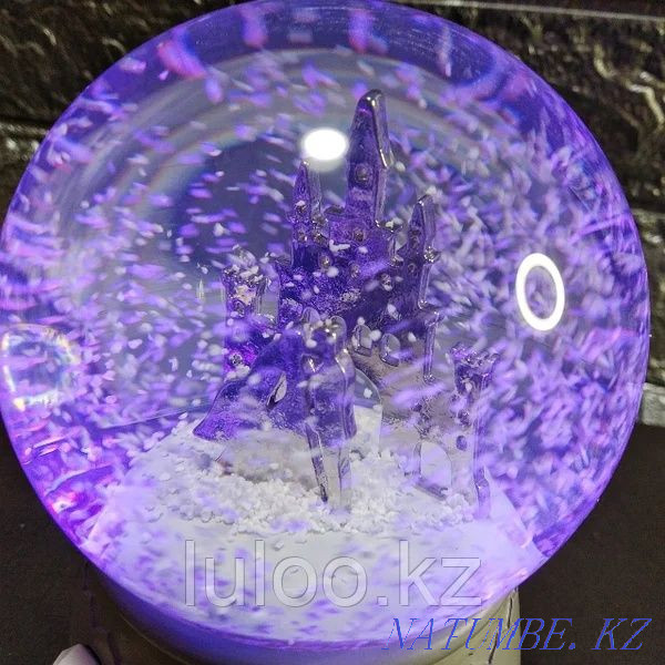 Musical snow globe "Castle of Happiness", 16cm. Almaty - photo 3
