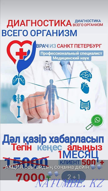 Диагностика барлы? организди аналиссиз тексереді Акция 7000тг Шымкент - изображение 2