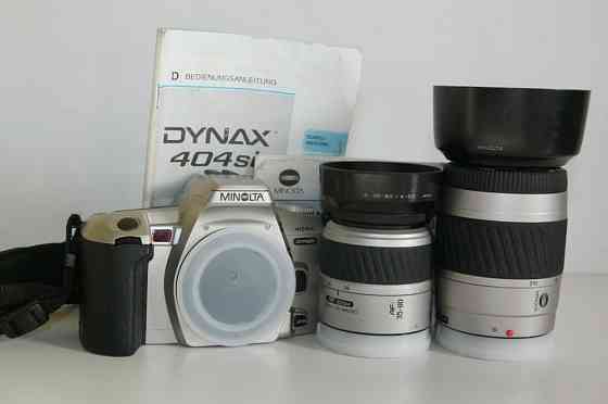Скидка! Пленочный фотоаппарат Minolta DYNAX 404Si SLR 35mm + объективы  Қарағанды