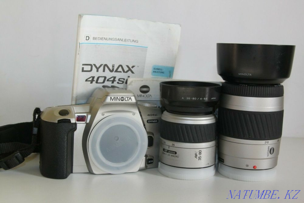 Discount! Film camera Minolta DYNAX 404Si SLR 35mm + lenses Karagandy - photo 1