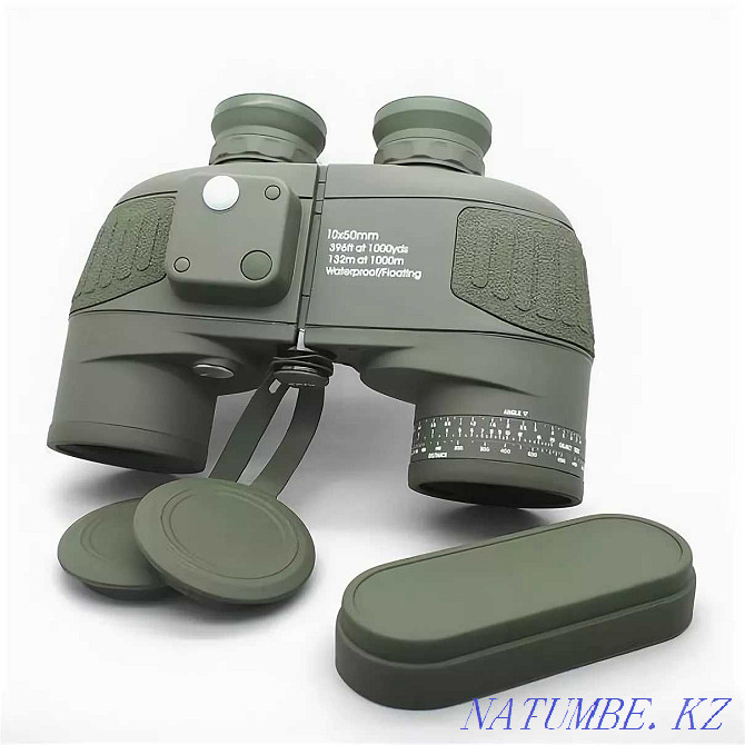 Nato binoculars with compass, rangefinder, waterproof. 10x50 Astana - photo 1