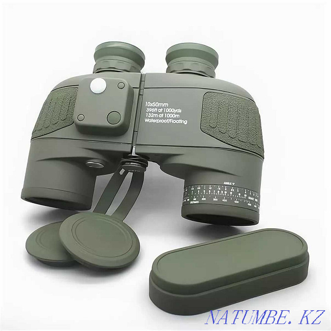 Дүрбі Nato 10x50 компасы және қашықтық өлшегіші бар. Kaspi RED/бөліп төлеу.  Алматы - изображение 1