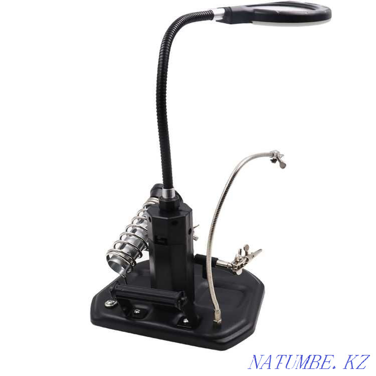 Tabletop bifocal magnifier 2.5x/4x-85mm third hand TE-802 Almaty - photo 5