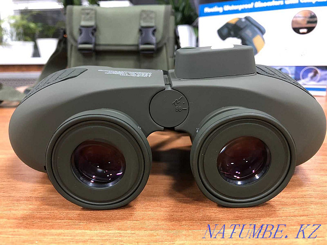 Binoculars 10x50 with military compass. Binoculars. binocularis. Almaty - photo 3