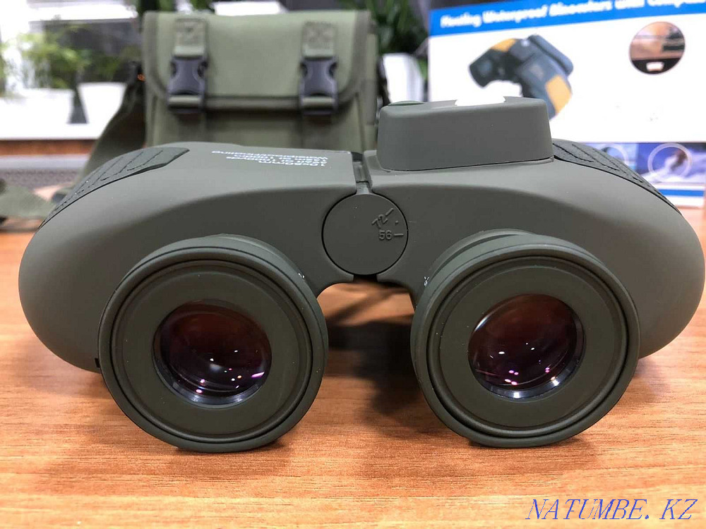 Binoculars 10x50 with military compass. Binoculars. binocularis. Almaty - photo 3