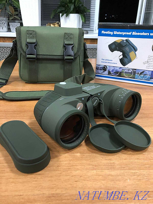 Binoculars 10x50 with military compass. Binoculars. binocularis. Almaty - photo 5