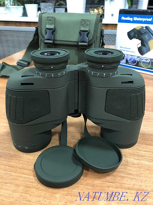 Binoculars 10x50 with military compass. Binoculars. binocularis. Almaty - photo 4