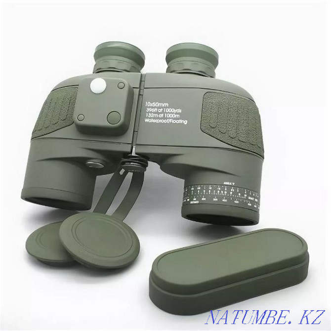 Binoculars Nato 10x50 with compass and rangefinder reticle. Almaty - photo 1