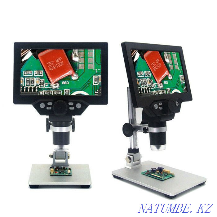 Цифровой микроскоп с 7 дюймовым экраном Алматы - изображение 1