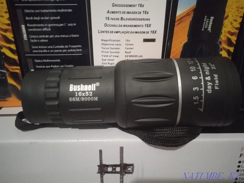 Мощный Монокль Bushnell 16*52 новые в упаковке Алматы - изображение 2