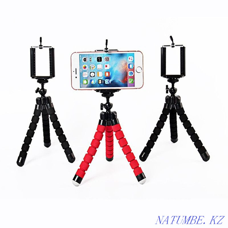 Икемді телефон ұстағышы/штрипод/портативті штатив/жеткізу тегін  Алматы - изображение 4