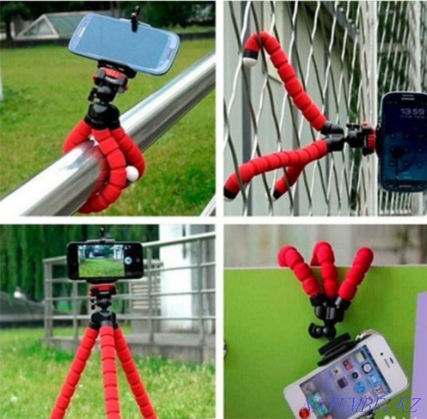 Икемді телефон ұстағышы/штрипод/портативті штатив/жеткізу тегін  Алматы - изображение 1