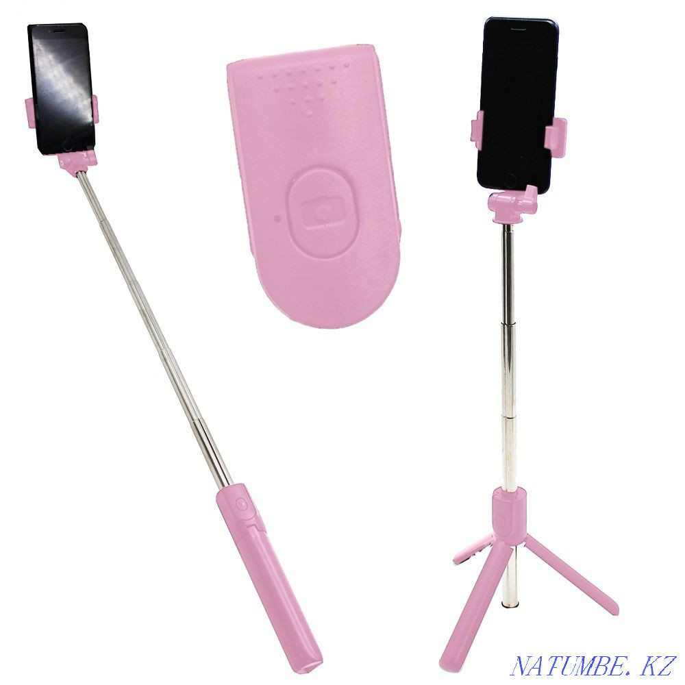 Штатив + монопод с пультом для смартфона, Selfie Stick R1 Алматы - изображение 2