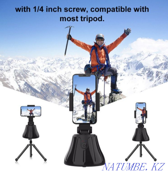 Қозғалыс сенсоры бар ақылды айналмалы телефон тірегі  Алматы - изображение 5