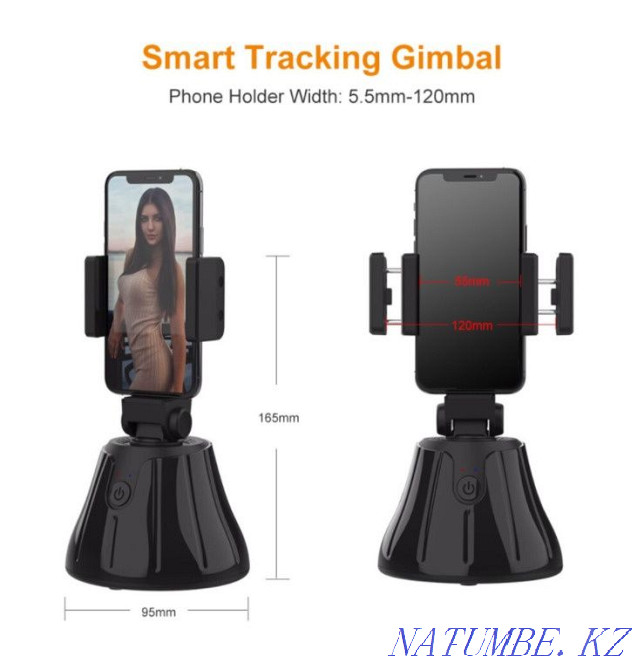 Қозғалыс сенсоры бар ақылды айналмалы телефон тірегі  Алматы - изображение 3