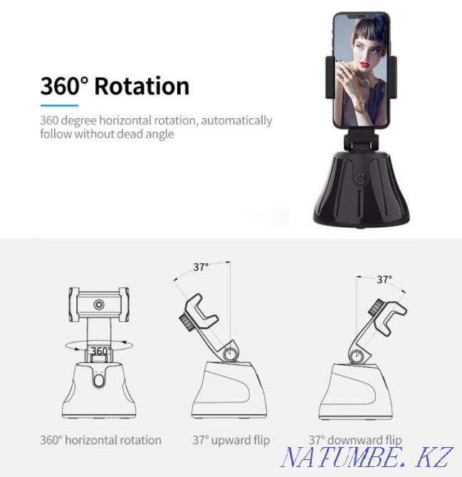 Қозғалыс сенсоры бар ақылды айналмалы телефон тірегі  Алматы - изображение 6