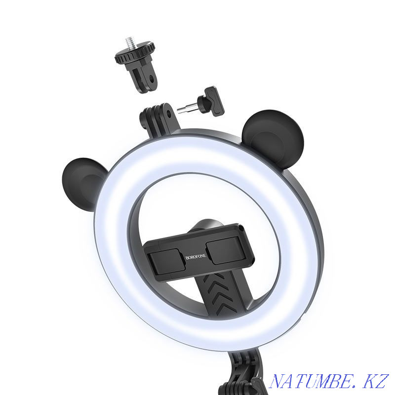 Сақина шамы бар селфи таяқшасы + BY6 Perfe телефонына арналған штатив  Алматы - изображение 4