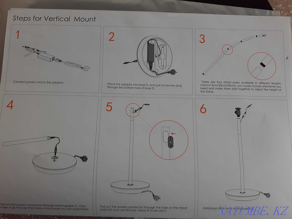 Monopod tripod with panoramic rotation JmGO NEW!!! Almaty - photo 5