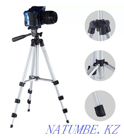 Tripod for cell phones, photo video cameras in Karaganda Karagandy - photo 1