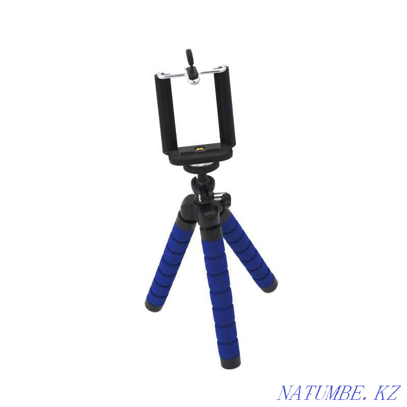 Мини штатив, көбік резеңке, 18,5 см, көк (штат)  Астана - изображение 1