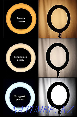 Ring lamp 26cm33cm, 38cm, 48cm. Color lamp rgb lamp 33cm, 26 Almaty - photo 5