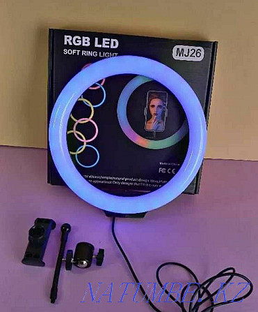 Жаңа RGB LED шамы штативі бар 26 см  Атырау - изображение 3