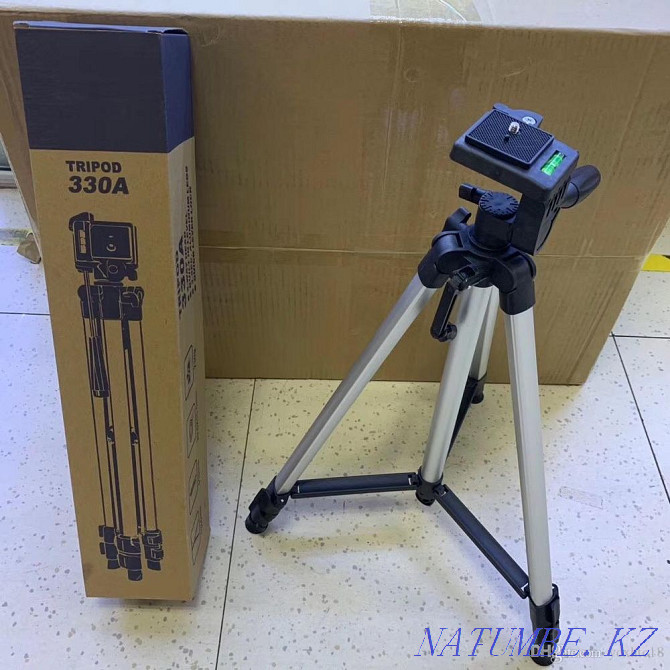 Tinoga tripod tripod for phone lamp holder photo video filming Almaty - photo 5