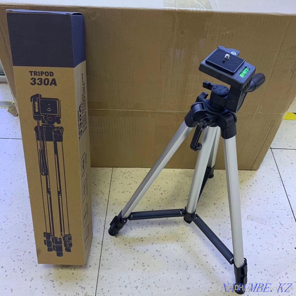 Tinoga tripod tripod for phone lamp holder photo video filming Almaty - photo 5