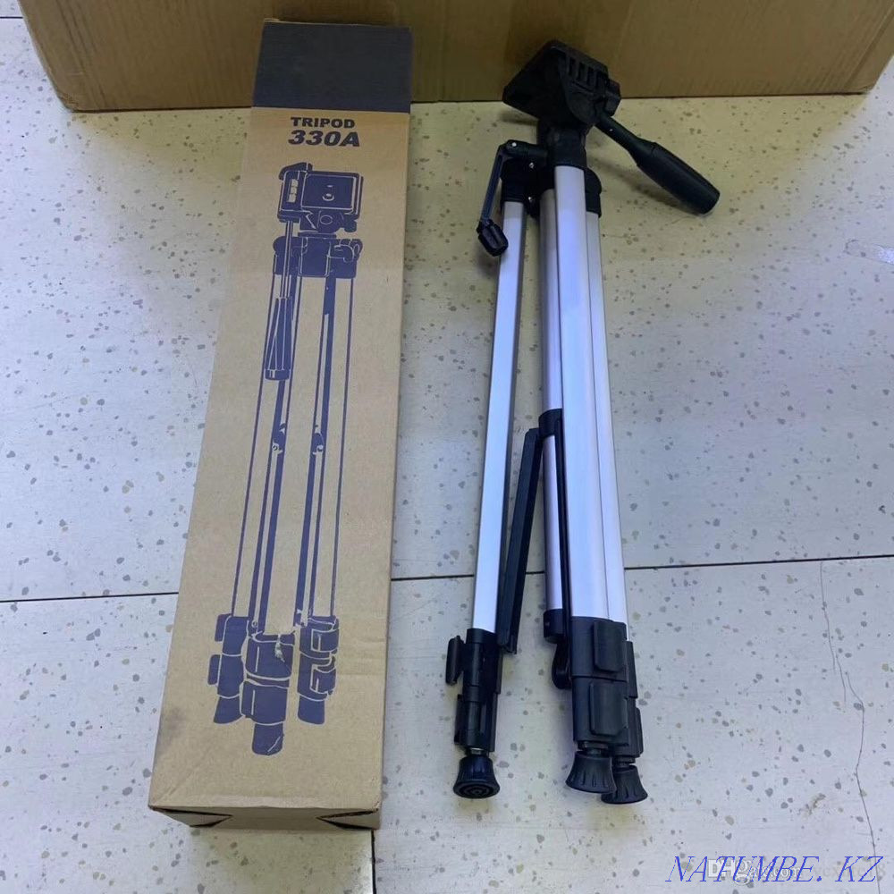 Tinoga tripod tripod for phone lamp holder photo video filming Almaty - photo 3