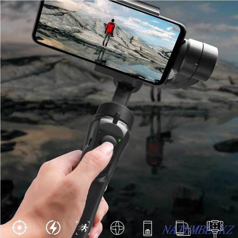 F6 (Osmo ұқсас) Смартфондар мен экшн камераларына арналған тұрақтандырғыш ( Gopro )  Алматы - изображение 1