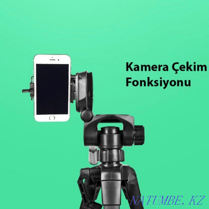 Телефон мен камераға арналған штатив Candc 320 143 см  Астана - изображение 4