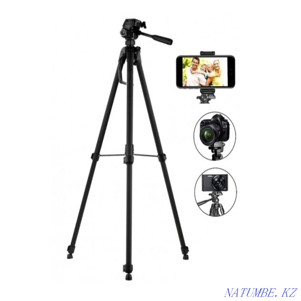 Телефон мен камераға арналған штатив Candc 320 143 см  Астана - изображение 1