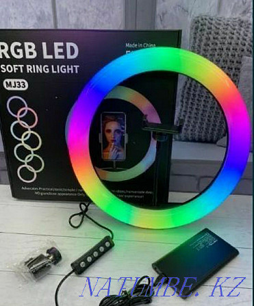 Кольцевая светодиодная лампа RGB led mj Ескельди би - изображение 4