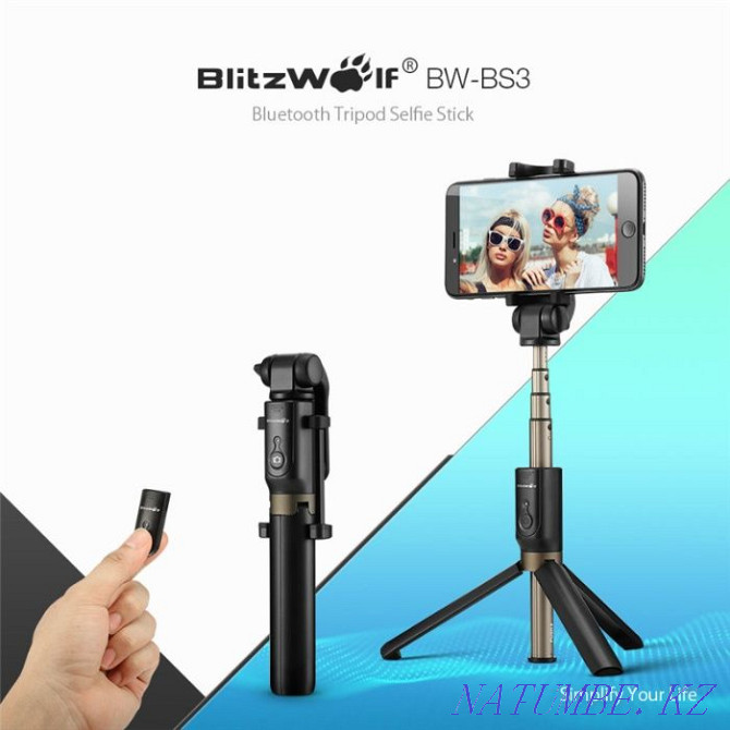 Monopod / tripod ( selfie stick / tripod ) BlitzWolf BS3, Best Aqtau - photo 3