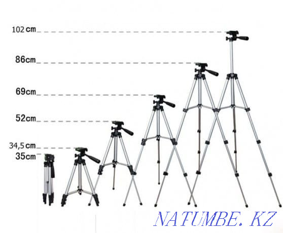 Tripod for TRIPOD 3310 phone and for LED lamps Shymkent - photo 3