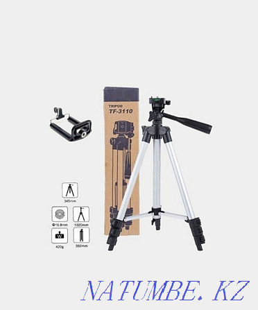 Tripod for TRIPOD 3310 phone and for LED lamps Shymkent - photo 5
