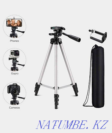 Tripod for TRIPOD 3310 phone and for LED lamps Shymkent - photo 2