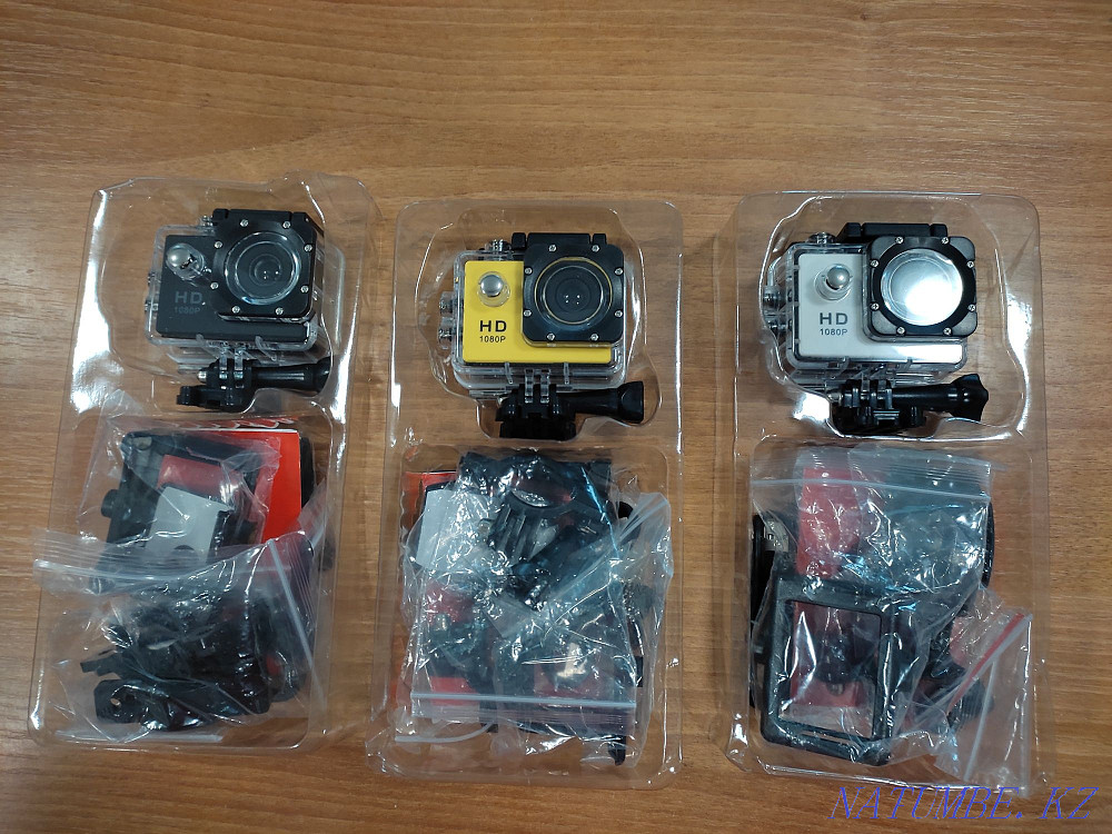 Action cameras sports Full HD. Sports camera. Camera. Kaspi Red. Almaty - photo 1